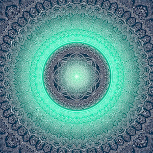 Ethereal Mint Andara Crystal Pendant 14k 'Sacred Resonance' (RESERVED)