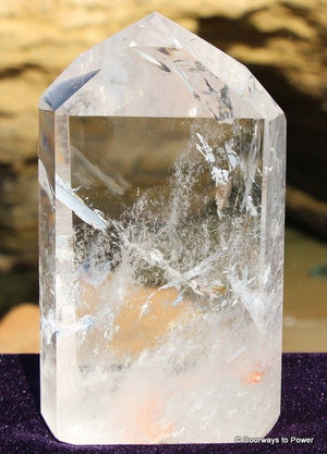 Lemurian Quartz Crystal Tower Exquisite Artisan Polished
