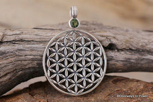 Flower of Life Pendant Moldavite