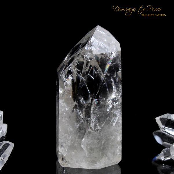 Fire and Ice Rainbow Quartz Point