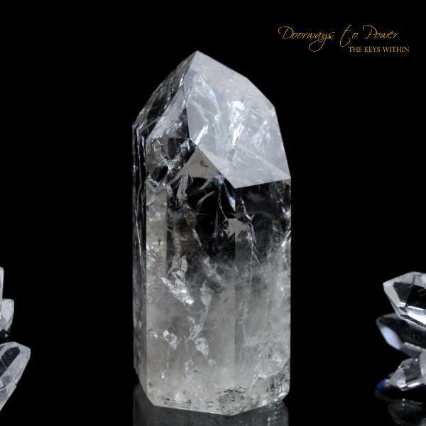 Fire and Ice Rainbow Quartz Point