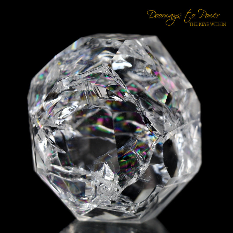 Fire and Ice Rainbow Quartz Crystal 'Clear Light Cube' 