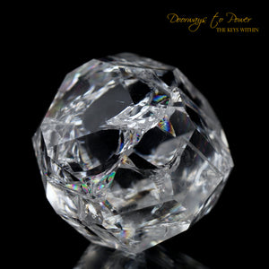 Fire and Ice Rainbow Quartz Crystal 'Clear Light Cube' 