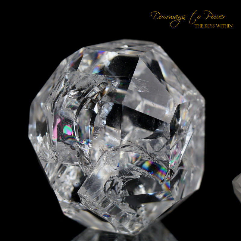 Fire and Ice Rainbow Quartz Crystal 'Clear Light Cube' 
