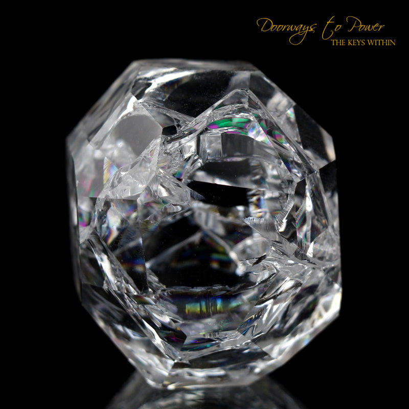 Fire and Ice Rainbow Quartz Crystal 'Clear Light Cube' 