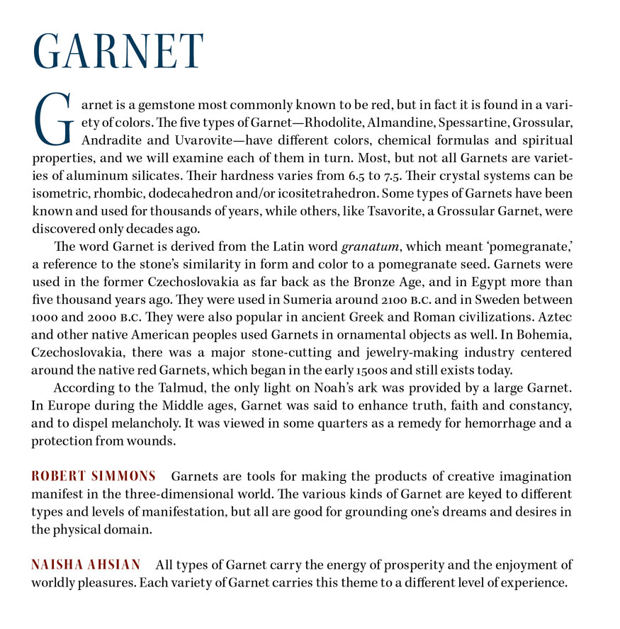 Garnet Properties