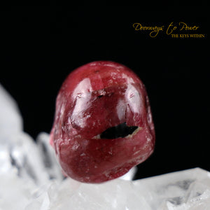  Gemmy Rhodochrosite Crystal Skull