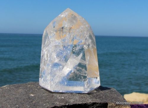 Goddess Lemurian Starseed Quartz Crystal Altar Stone
