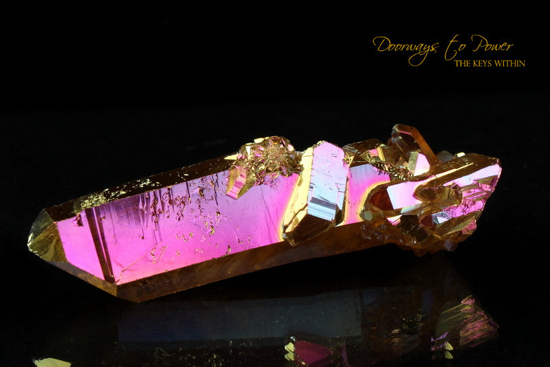 Golden Aura Lemurian Seed Crystal Record Keeper 