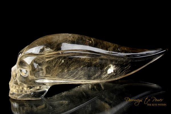 Citrine Crystal Skull