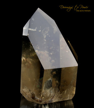 Golden Lemurian Phantom Manifestation Quartz Crystal 'Levels' 