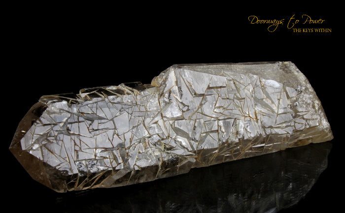 Golden Harmonics Spirit Paths Quartz Crystal 'Bridge to Infinity'