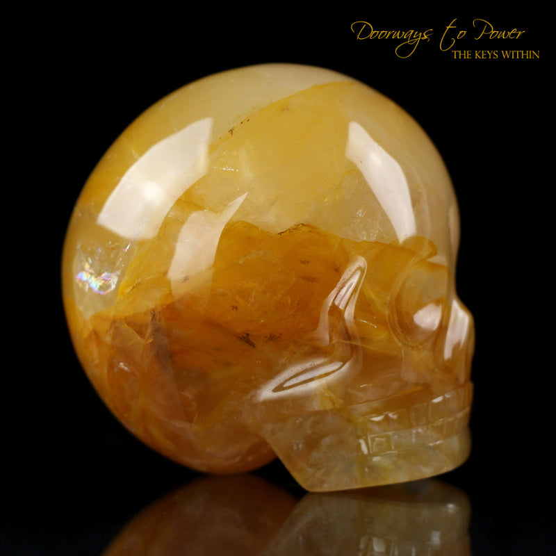 Golden Healer Quartz Magical Child Crystal Skull