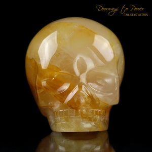 Golden Healer Quartz Magical Child Crystal Skull