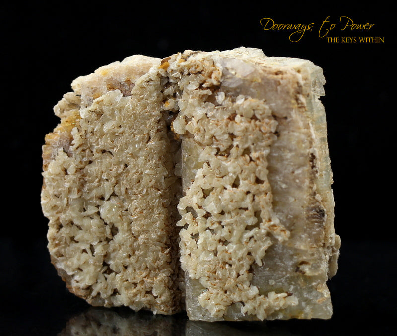 Golden Herderite Crystal Altar Stone