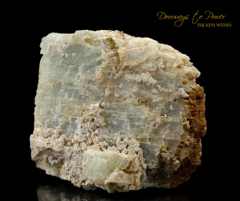 Golden Herderite Crystal Altar Stone