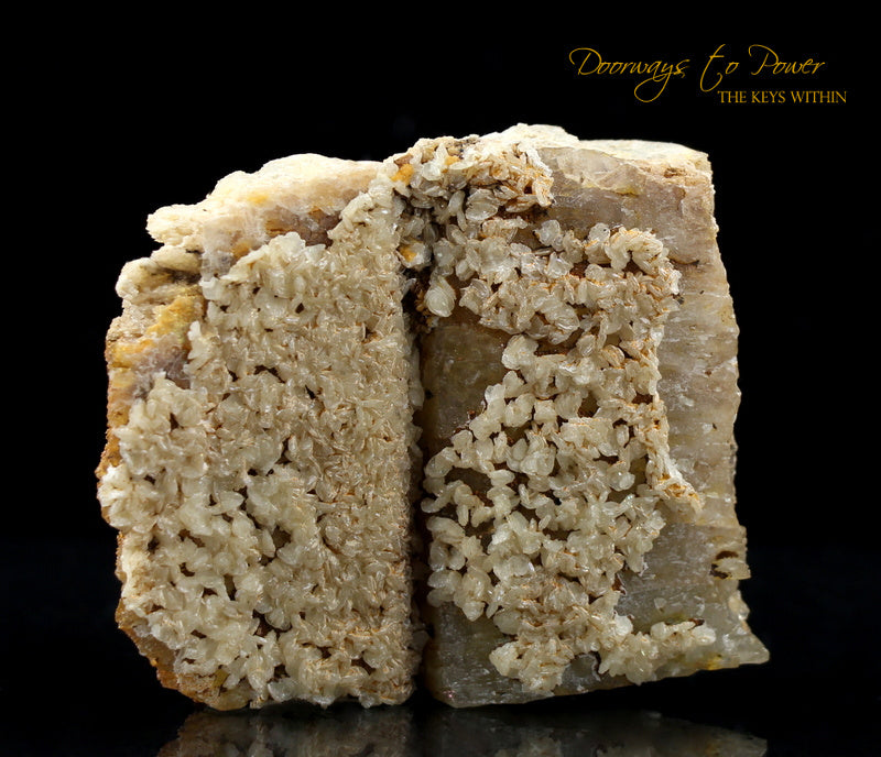 Golden Herderite Crystal Altar Stone