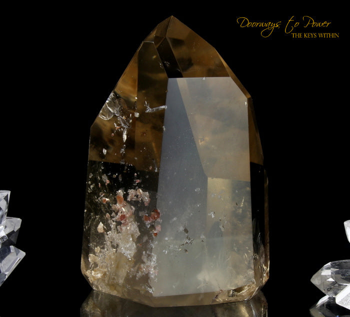 Golden Lemurian Phantom Manifestation Quartz Crystal 'Levels' 