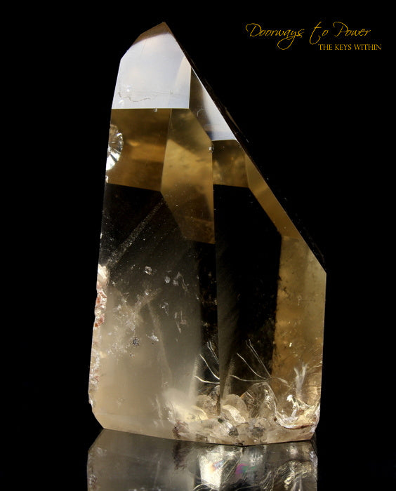 Golden Lemurian Phantom Manifestation Quartz Crystal 'Levels' 