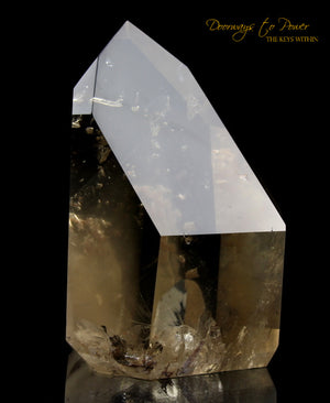 Golden Lemurian Phantom Manifestation Quartz Crystal 'Levels' 