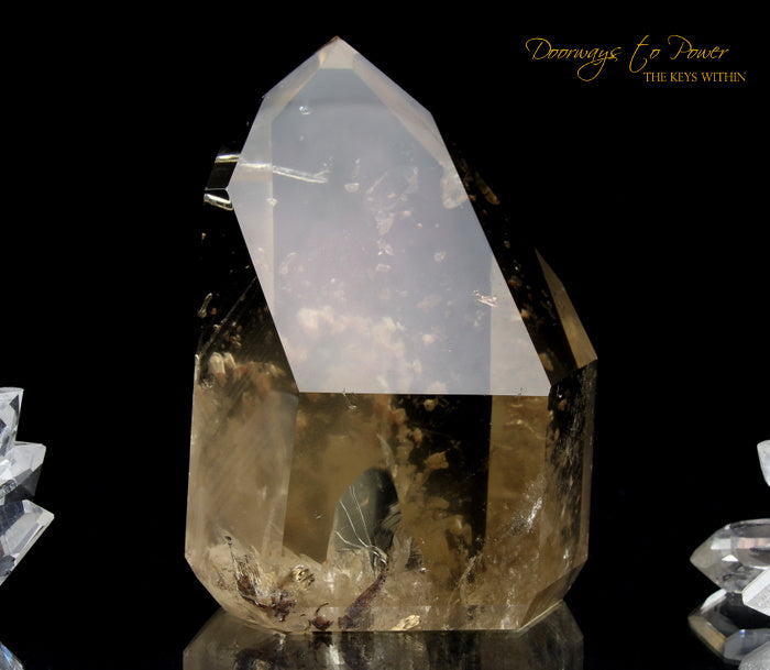 Golden Lemurian Phantom Manifestation Quartz Crystal 'Levels' 