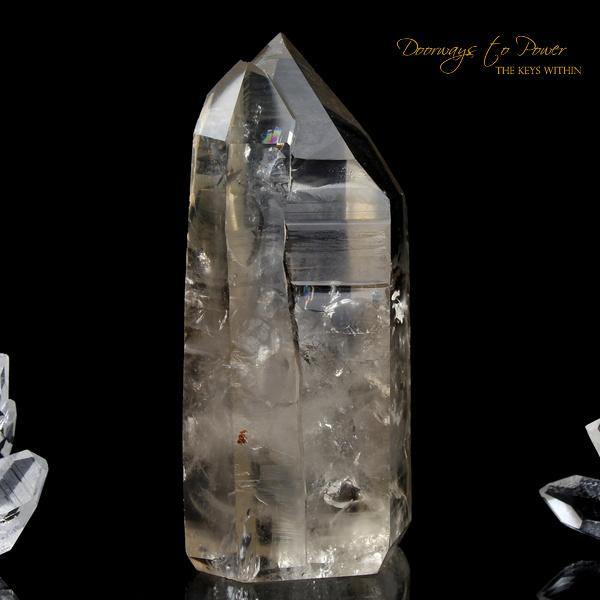 Golden Lemurian Seed Quartz Crystal Point