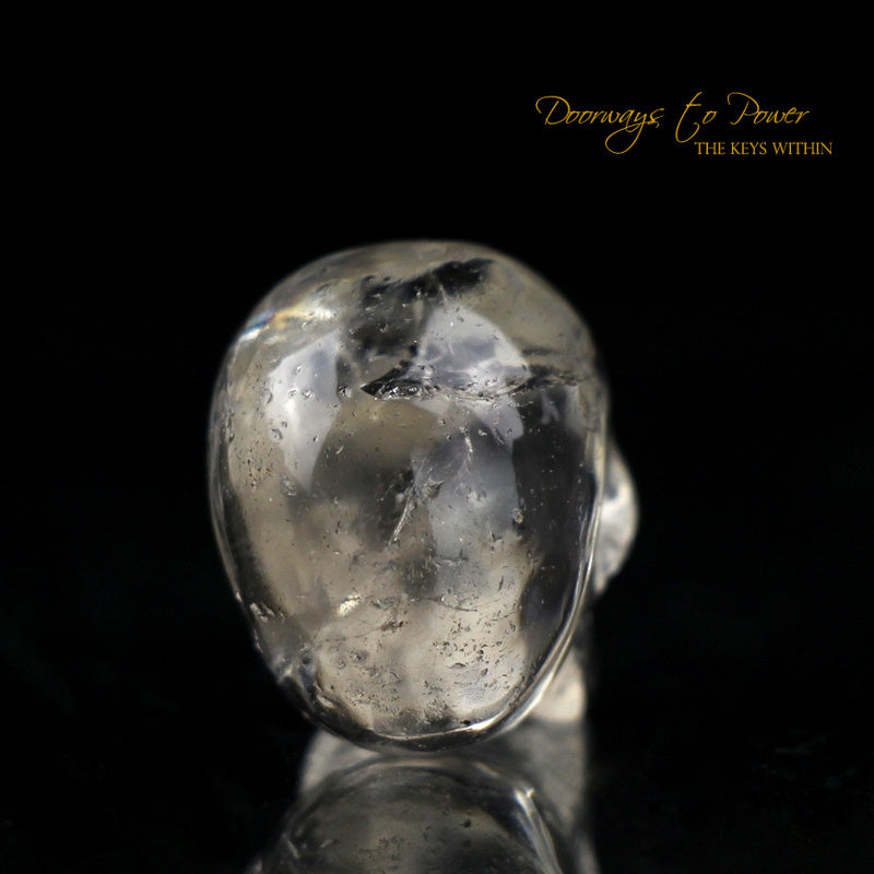 Golden Phenacite Crystal Skull Carving 