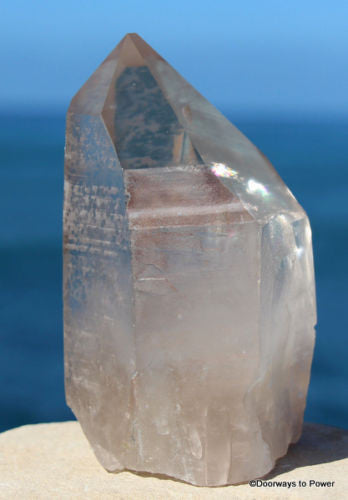 Lemurian Golden Healer Quartz Crystal Record Keeper Altar Stone