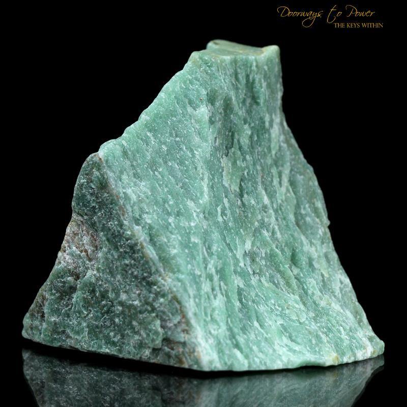 Green Azeztulite Quartz Crystal Altar Stone