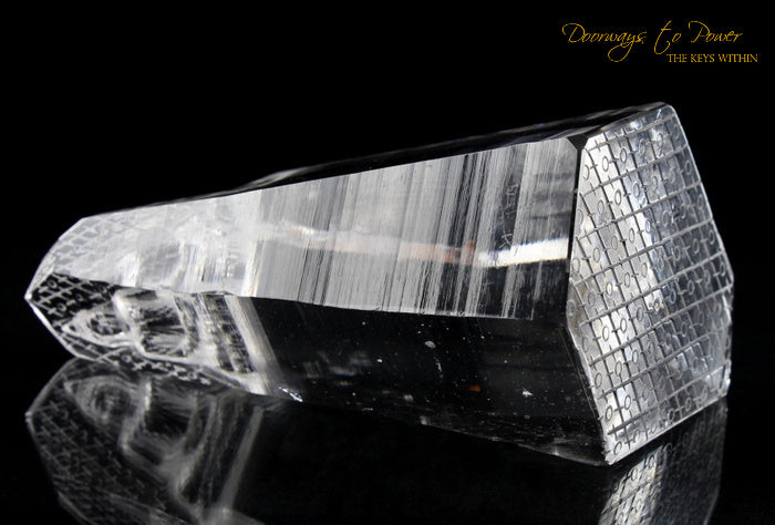 Lemurian Light Quartz Crystal Buddha Sculpture (hand carved)