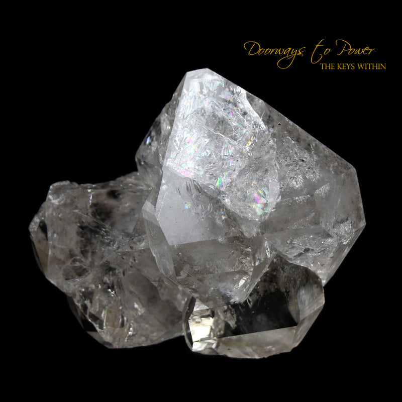 Herkimer Diamond DT Twin Crystal Cluster