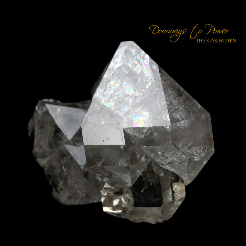 Herkimer Diamond DT Twin Crystal Cluster