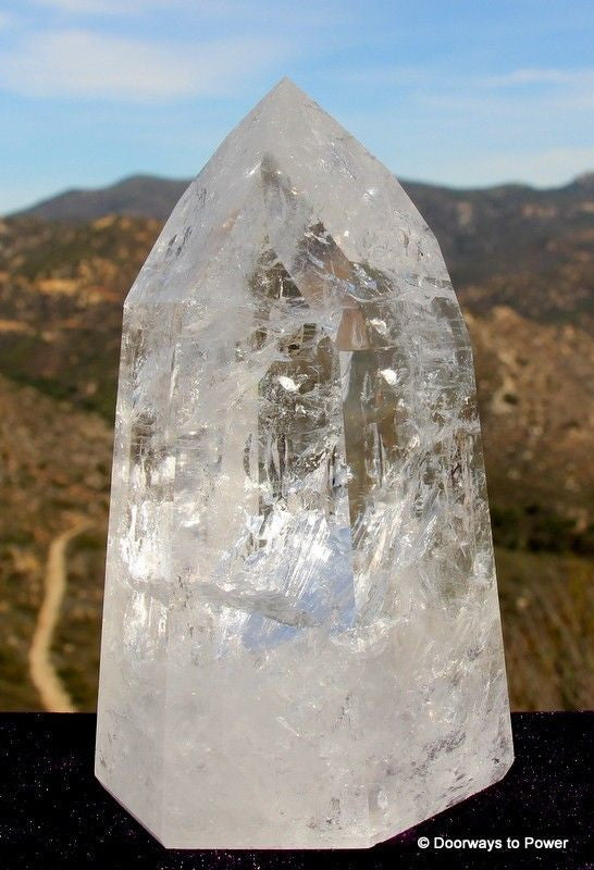 John of God Quartz Temple Heart Dow Crystal Altar Stone CAQ-38