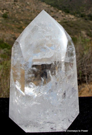 John of God Quartz Temple Heart Dow Crystal Altar Stone CAQ-38
