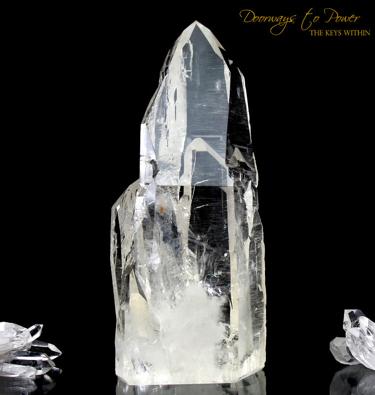 XL Azozeo Super Activated Himalayan Nirvana Cathedral Twin Quartz Crystal