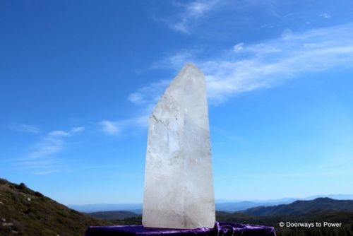 John of God Quartz Crystal Healing Altar Stone  33 lb