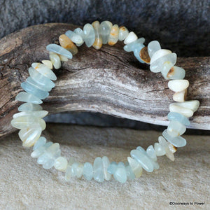 Lemurian Aquatine Calcite Bracelets