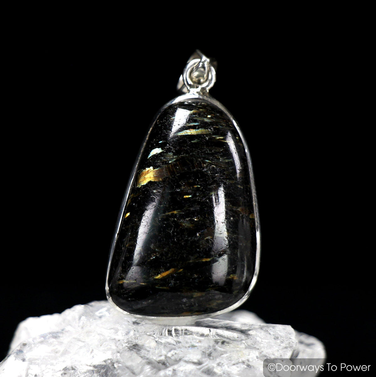 2 Nuummite Magicians Stone Pendants  Very Rare * Mine is Closed * A ++ QUALITY