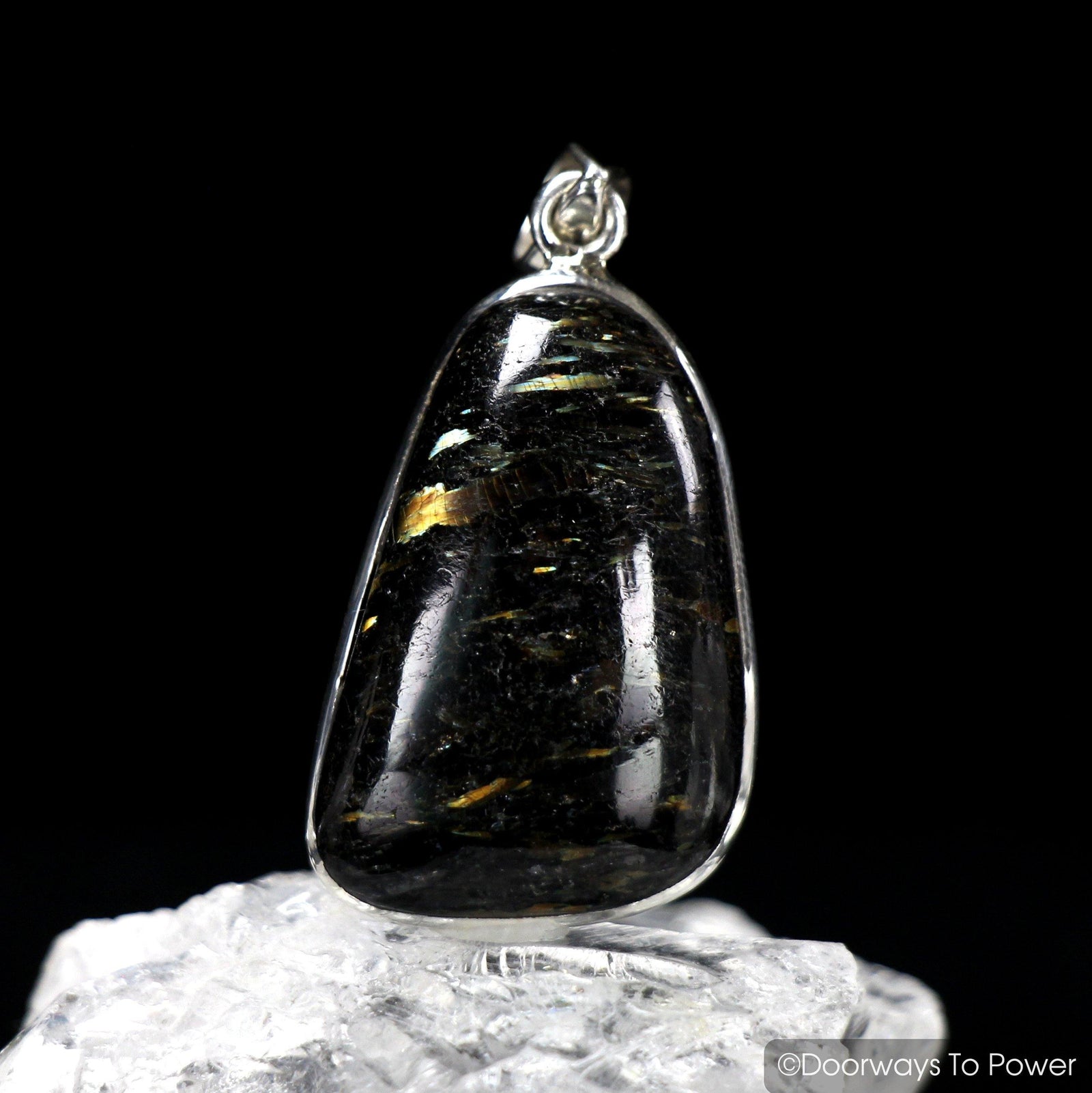 2 Nuummite Magicians Stone Pendants  Very Rare * Mine is Closed * A ++ QUALITY