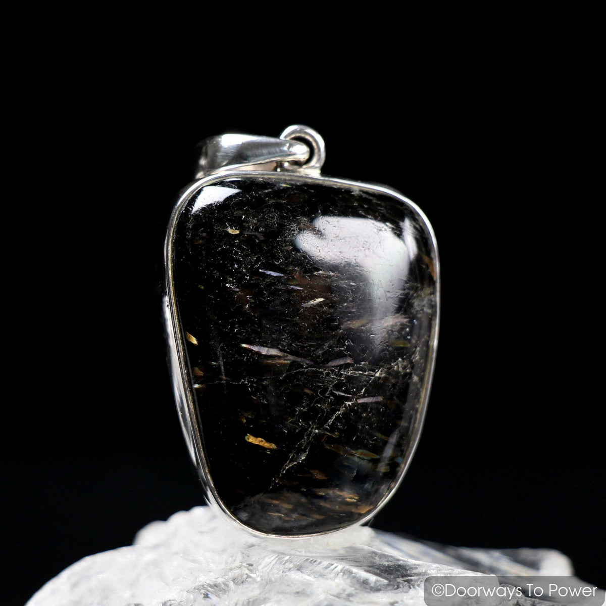 2 Nuummite Magicians Stone Pendants  Very Rare * Mine is Closed * A ++ QUALITY