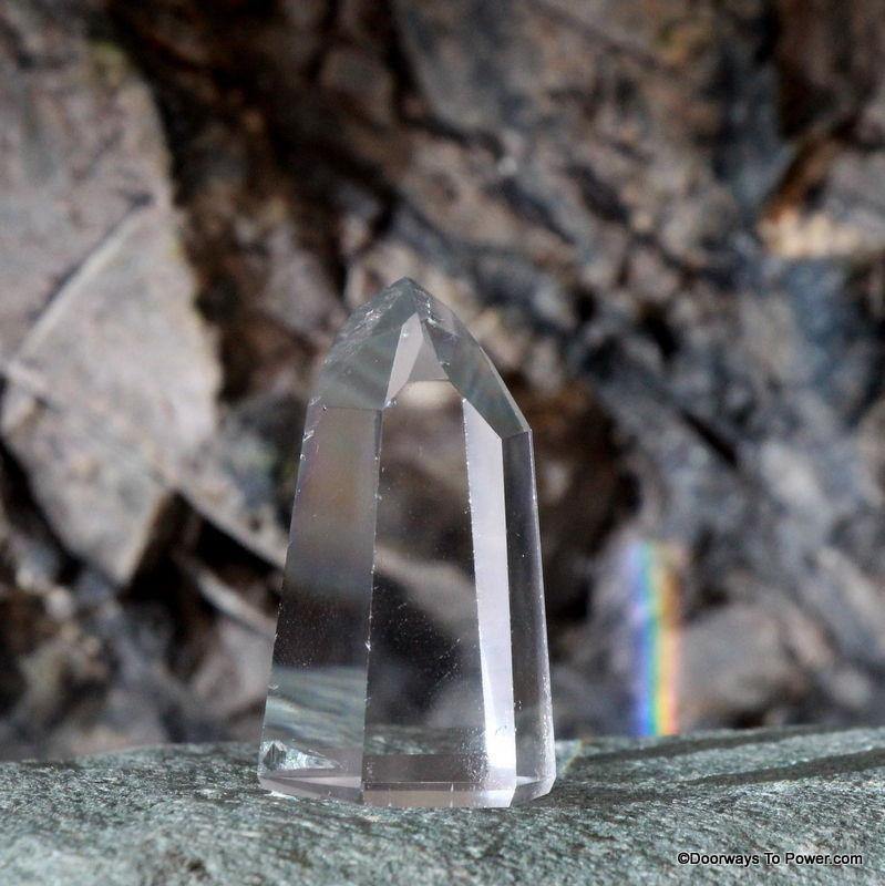 1.6" John of God Casa Quartz Temple Heart Dow Crystal Point CAQ-20