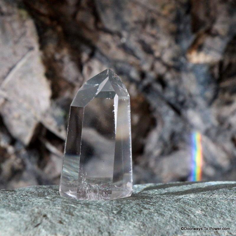 1.6" John of God Casa Quartz Temple Heart Dow Crystal Point CAQ-20