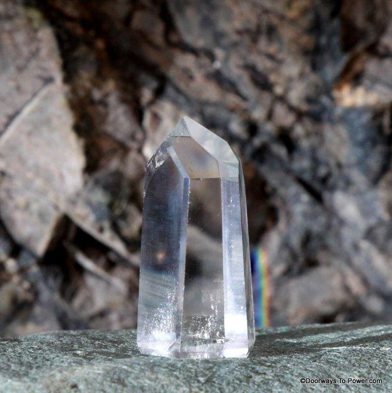 1.6" John of God Casa Quartz Temple Heart Dow Crystal Point CAQ-20