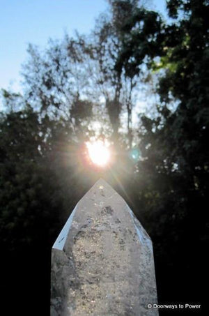 17" John of God Quartz Devic Temple Crystal Tower