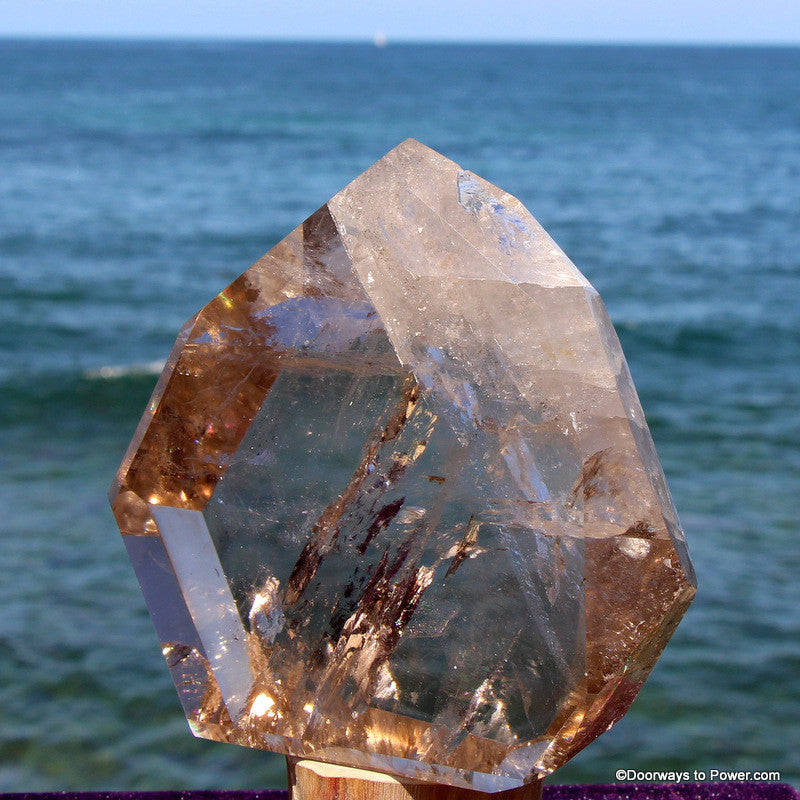 Captivating John of God Quartz Point Channeling Crystal Sculpture 5 lb CAQ-11