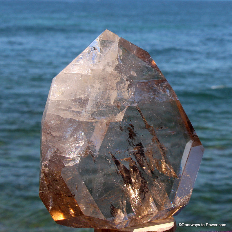 Captivating John of God Quartz Point Channeling Crystal Sculpture 5 lb CAQ-11