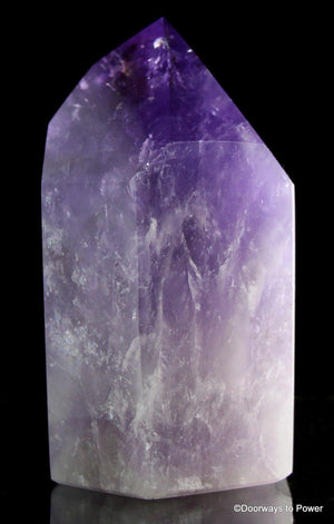 4.28" John of God Amethyst Quartz Dow Crystal Altar Stone CAA-5