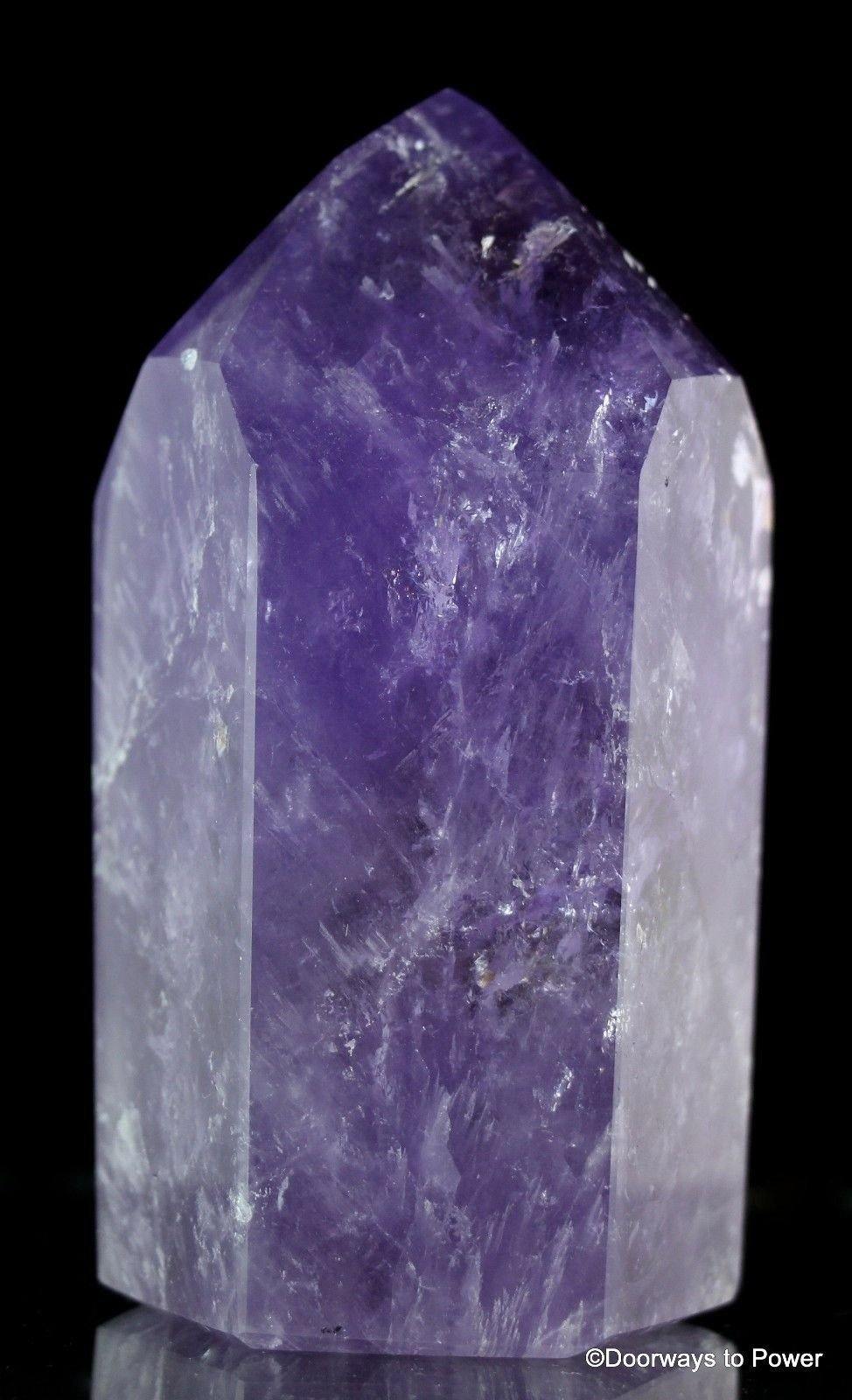 4.28" John of God Amethyst Quartz Dow Crystal Altar Stone CAA-5