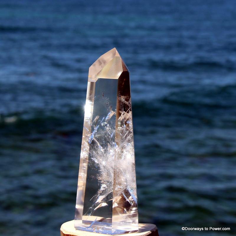 5.4" John of God Casa Quartz Dow Devic Temple Crystal Point CAQ-58