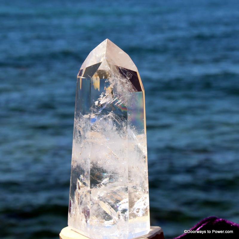 5.5" John of God Casa Quartz Point Dow Devic Temple Crystal CAQ-60